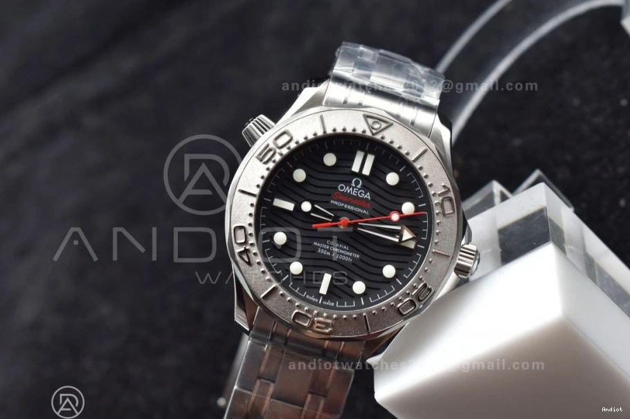 SS Diver Black VSF A8800 Seamaster On Black Dial 1:1 Bracelet Best 300M Ceramic Edition 0419